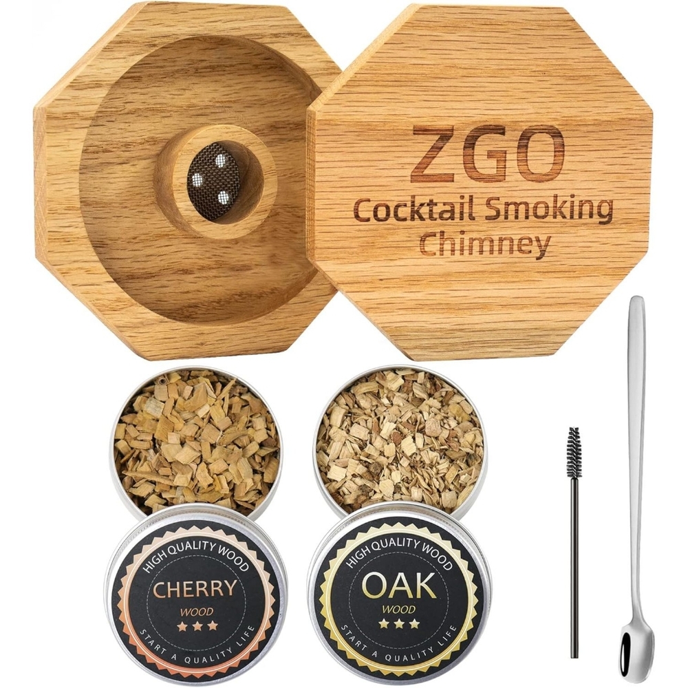 Men's Cocktail Smoker Kit for Cocktails Wine Whiskey Bourbon